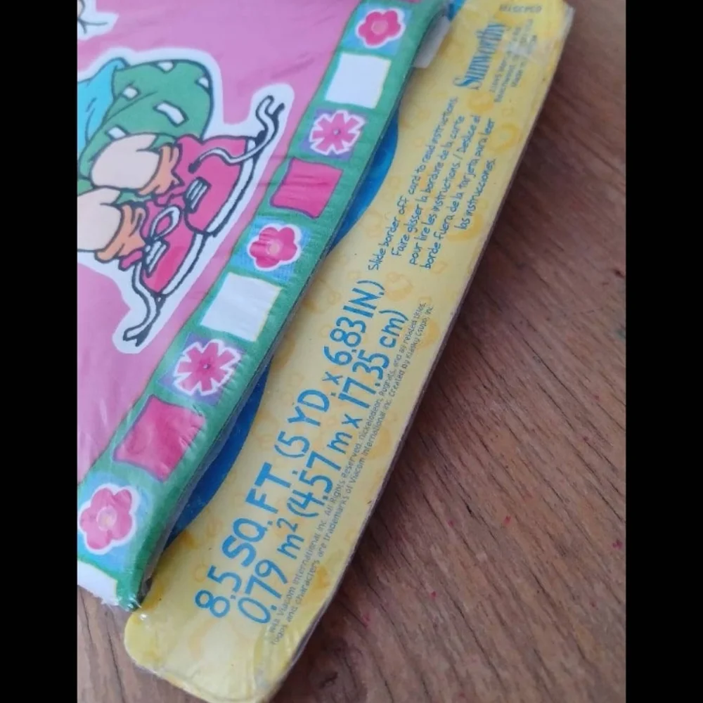 2 Vintage 90s Nickelodeon Rugrats removable sticker wallpaper boarder 10 yards